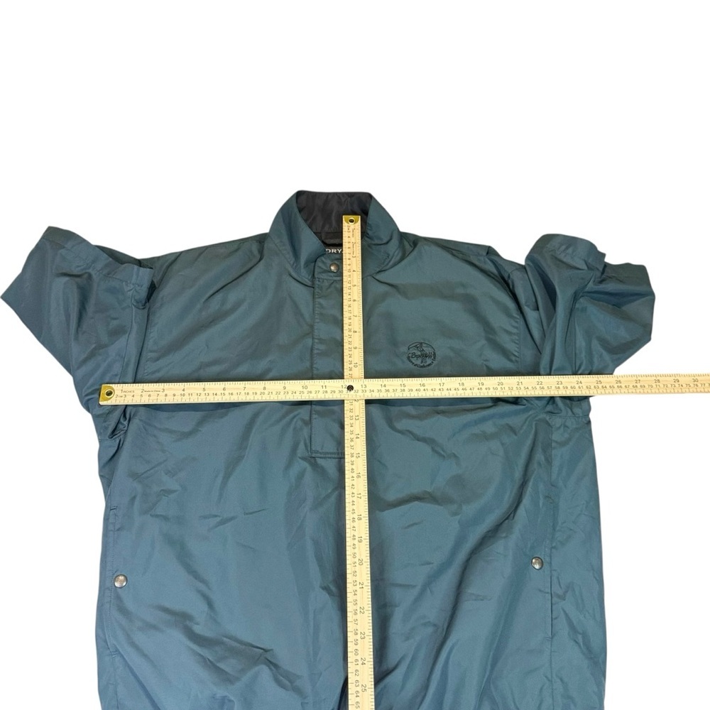 DryJoys By FootJoy  Half Zip Short Sleeve Golf Pullover Windbreaker Jacket Men M - Picture 3 of 13